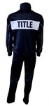 Title Tracksuit: Nylon Black - Top and Pants Set